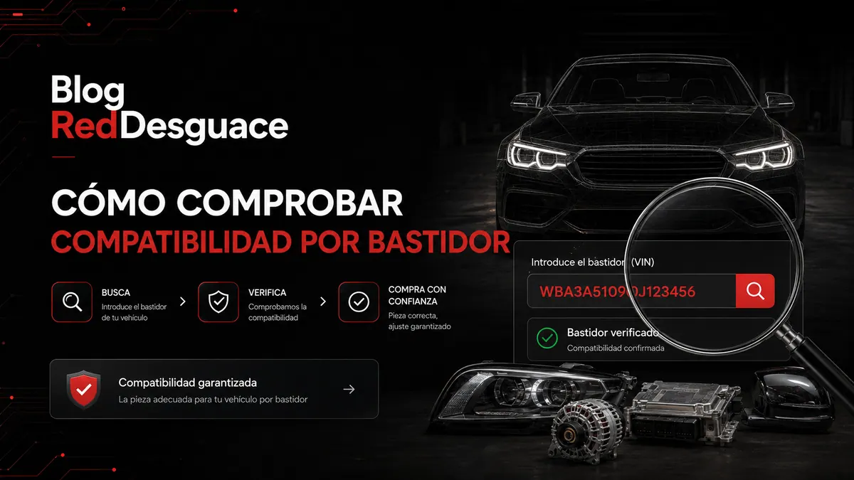 Comprobar compatibilidad de recambios por bastidor o matrícula