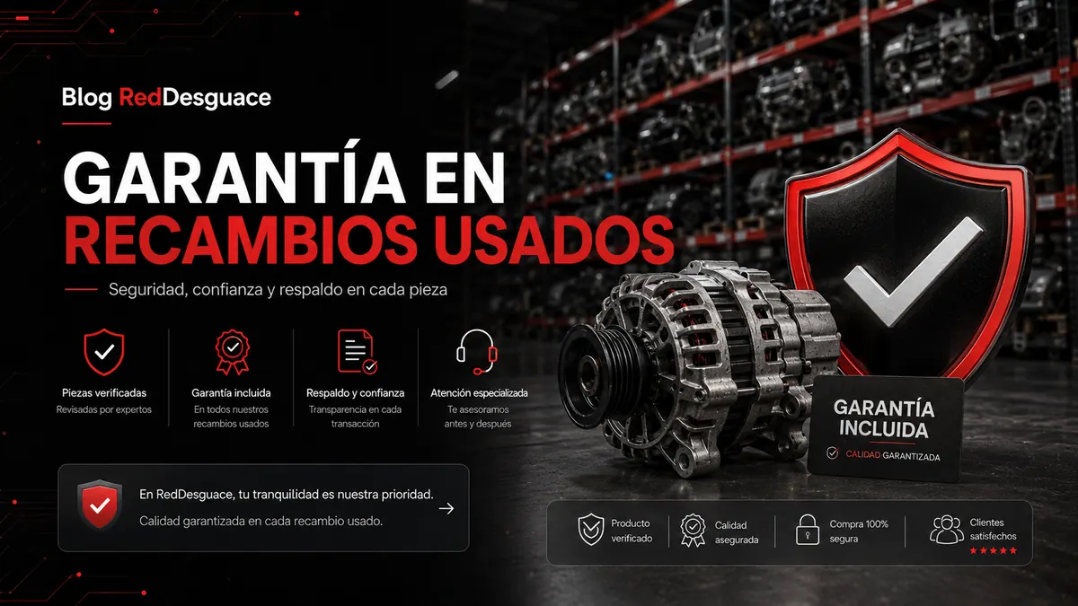 Garantía en recambios usados comprados online