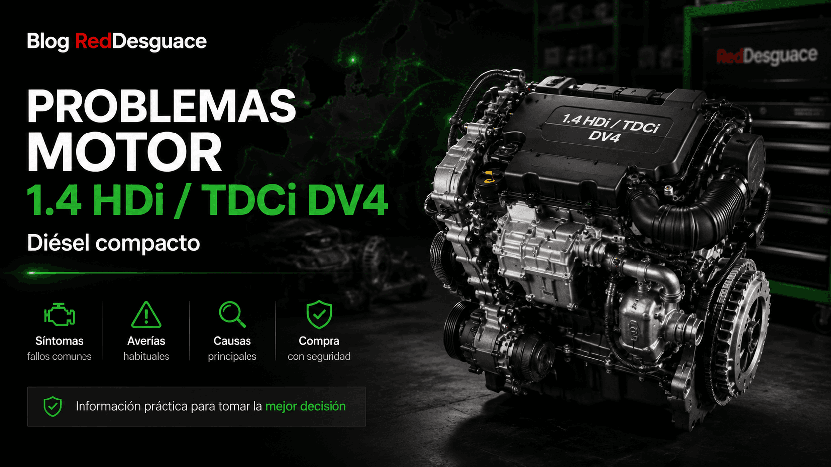 Motor 1.4 HDi DV4 compacto de PSA y Ford en centro autorizado