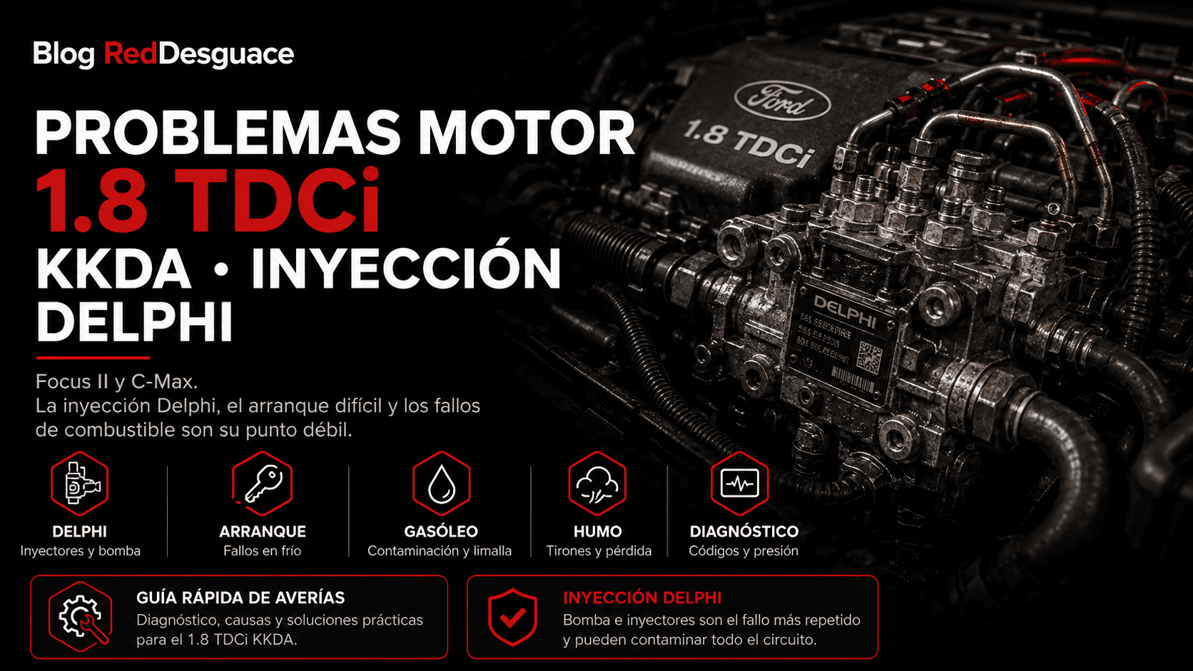 Motor Ford 1.8 TDCi KKDA completo en centro autorizado