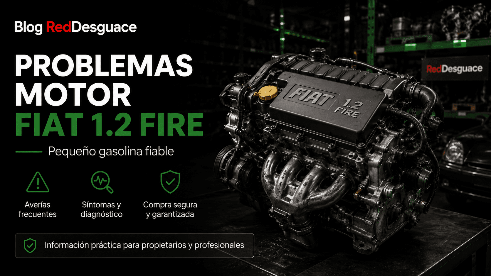 Motor Fiat 1.2 8v FIRE del Punto y el Panda en desguace