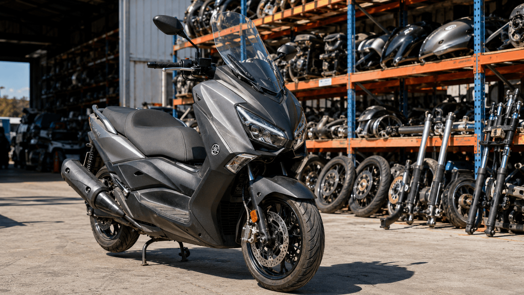 Scooter Yamaha X-MAX en desguace autorizado con recambios de moto disponibles
