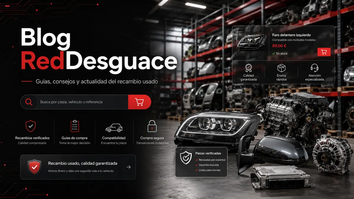 Blog RedDesguace sobre recambios usados, guias de compra y piezas de desguace online