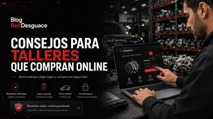 Taller profesional comprando recambios usados online