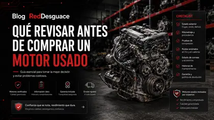 Motor usado de desguace revisado antes de comprar